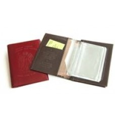 Обложка для водительского удостоверения с паспортом, тиснение Ангела хранителя, Псалом 90,100х130 мм, кожа 